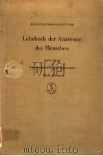 LEHRBUCH DER ANATOMIE DES MENSCHEN III.BAND PDF电子版封面