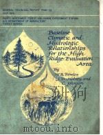 BASELINE CLIMATIC AND HYDROLOGIC RELATIONSHIPS FOR THE HIGH RIDGE EVALUATION AREA PDF电子版封面 W.B.FLOWER J.D.HELVEY AND C.J