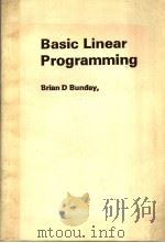BASIC LINEAR PROGRAMMING     PDF电子版封面  0713135093   