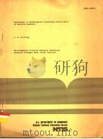 DEPENDENCE OF NEPHELOMETER SCATTERING COEFICIENTS ON RELATIVE HUMIDITY PDF电子版封面 G.W.GRIFFING