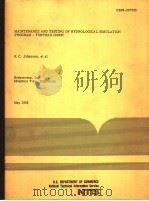 MAINTENANCE AND TESTING OF HYDROLOGICAL SIMULATION PROGRAM-FORTRAN (HSPF) 1982 PDF电子版封面