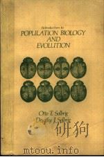 INTRODUCTION TO POPULATION BIOLOGY AND EVOLUTION PDF电子版封面