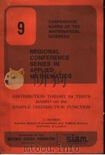 DISTRBUTION THEORY FOR TESTS BASED ON THE SAMPLE DISTRIBUTION FUNCTION PDF电子版封面 J.DURBIN