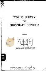 WORLD SURVEY OF PHOSPHATE DEPOSITS VOLUME Ⅰ PDF电子版封面 CANADA AND EASTERN U.S.A