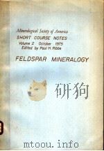 FELDSPAR MINERALOGY PDF电子版封面