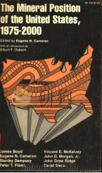 THE MINERAL POSITION OF UNITED STATES 1975-2000 PDF电子版封面 0299063046