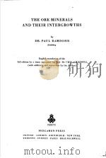 THE ORE MINERALS AND THEIR INTERGROWTHS PDF电子版封面 DR.PAUL RAMDOHR