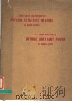 OPTICAL ROTATORY POWER OF AMINO-ACIDS PDF电子版封面