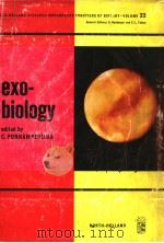 EXOBIOLOGY PDF电子版封面 0444101101 CYRIL PONNAMPERUMA