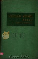 STATISTICAL METHODS PDF电子版封面 GEORGE W.SNEDECOR WILLIAM G.C