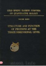 COLD SPRING HARBOR SYMPOSIA ON QUANTITATIVE BIOLOGY VOLUME XXXVI PDF电子版封面