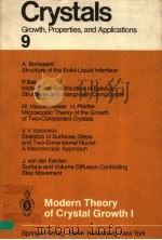 MODERN THEORY OF CRYSTAL GROWTH 1（ PDF版）