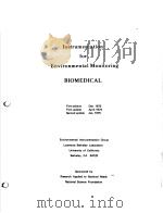 INSTRUMENTATION FOR ENVIRONMENTAL MONITORING  VOL.4 BIOMEDICAL（ PDF版）