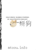 COLD SPRING HARBOR SYMPOSIA ON QUANTITATIVE BIOLOGY VOLUME XIV AMINO ACIDS AND PROTEINS PDF电子版封面