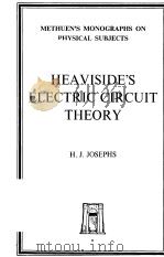 HEAVISIDE.S ELECTRIC CIRCUIT THEORY（ PDF版）