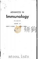 ADVANCES IN IMMUNOLOGY VOLUME 33 PDF电子版封面 HENRY G.KUNKEL FRANK J.DIXON