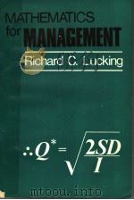 MATHEMATICS FOR MANAGEMENT（ PDF版）