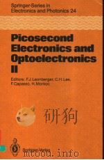 PICOSECOND ELECTRONICS AND OPTOELECTRONICS Ⅱ PDF电子版封面 3540183299 F.J.LEONBERGER F.CAPASSO H.M
