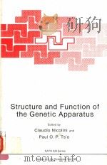 STRUCTURE AND FUNCTION OF THE GENETIC APPARATUS PDF电子版封面 0306421135 CLAUDIO NICOLINI PAUL O.P.TS