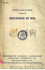 PROCESSING OF RNA PDF电子版封面 JOHN J.DUNN