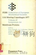 FEBS FEDERATION OF EUROPEAN BIOCHEMICAL SOCIETIES 11TH MEETING COPENHAGEN 1977  VOLUME 45 SYMPOSIUM（1978 PDF版）