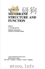 MEMBRANE STRUCTURE AND FUNCTION  VOLUME FIVE（1984年 PDF版）