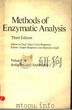 METHODS OF ENZYMATIC ANALYSIS THIRD EDITION VOLUME Ⅹ ANTIGENS AND ANTIBODIES 1 PDF电子版封面 3527260501