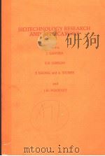 BIOTECHNOLOGY RESEARCH AND APPLICATIONS PDF电子版封面 1851062707 J.GAVORY D.F.GERSON J.LUONGA