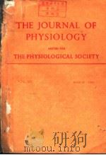 THE JOURNAL OF PHYSIOLOGY EDITED FOR THE PHYSIOLOGICAL SOCIETY PDF电子版封面
