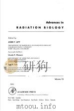 ADVANCES IN RADIATION BIOLOGY VOLUME 10（ PDF版）