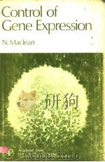CONTROL OF GENE EXPRESSION PDF电子版封面 0124649505