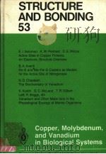 STRUCTURE AND BONDING 53 PDF电子版封面 3540120424