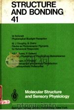 STRUCTURE AND BONDING 41 PDF电子版封面 3540099581