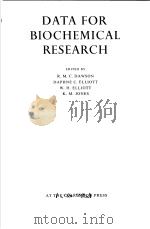 DATA FOR BIOCHEMICAL RESEARCH PDF电子版封面 R.M.C.DAWSON DAPHNE C.ELLIOTT