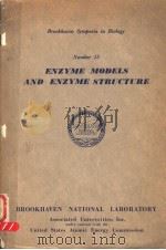 ENZYME MODELS AND ENZYME STRUCTURE PDF电子版封面
