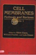 CELL MEMBRANES METHODS AND REVIEWS VOLUME 1 PDF电子版封面 0306412985