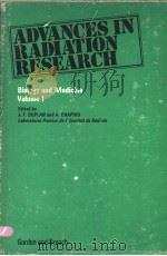 ADVANCES IN RADIATION RESEARCH BIOLOGY AND MEDICINE VOLUME 1（ PDF版）