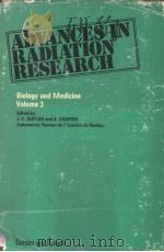 ADVANCES IN RADIATION RESEARCH BIOLOGY AND MEDICINE VOLUME 3（ PDF版）