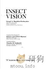 INSECT VISION PDF电子版封面 ROBERTO AND LILIANA MASIRONI