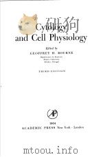 CYTOLOGY AND CELL PHYSIOLOGY THIRD EDITION PDF电子版封面 GEOFFREY H.BOUREN