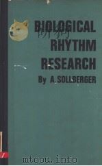 BIOLOGICAL RHYTHM RESEARCH PDF电子版封面 A.SOLLBERGER