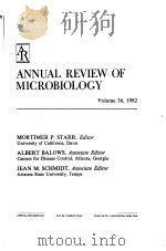 ANNUAL REVIEW OF ENTOMOLOGY VOLUME 36 1982 1982 PDF电子版封面 0824311361