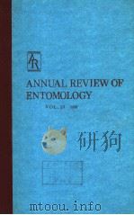 ANNUAL REVIEW OF ENTOMOLOGY VOLUME 33 PDF电子版封面 0824301331 THOMAS E.MITTLER