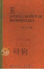 ANNUAL REVIEW OF MICROBIOLOGY VOLUME 43 1989 PDF电子版封面 0824311434