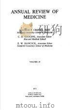 ANNUAL REVIEW OF MEDICINE VOLUME 24 1973 PDF电子版封面 0824305248