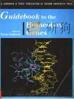 GUIDEBOOK TO THE HOMEOBOX GENES PDF电子版封面 0198599404 DENIS DUBOULE