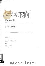 RESEARCH MONOGRAPHS IN IMMUNOLOGY VOLUME 8 PDF电子版封面 0444806008 HARALD VON BOEHMER AND WERNER