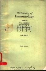 DICTIONARY OF IMMUNOLOGY  THIRD EDITION     PDF电子版封面  0632009845  W.J.HERBERT  P.C.WILKINSON  D. 