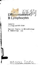 CURRENT TOPICS IN MICROBIOLOGY AND IMMUNOLOGY 135 DIFFERENTATION OF B LYMPHOCYTES PDF电子版封面 3540174702 C.J.PAIGE AND R.H.GISLER