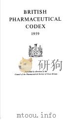 BRITISH PHARMACEUTICAL CODEX 1959（ PDF版）